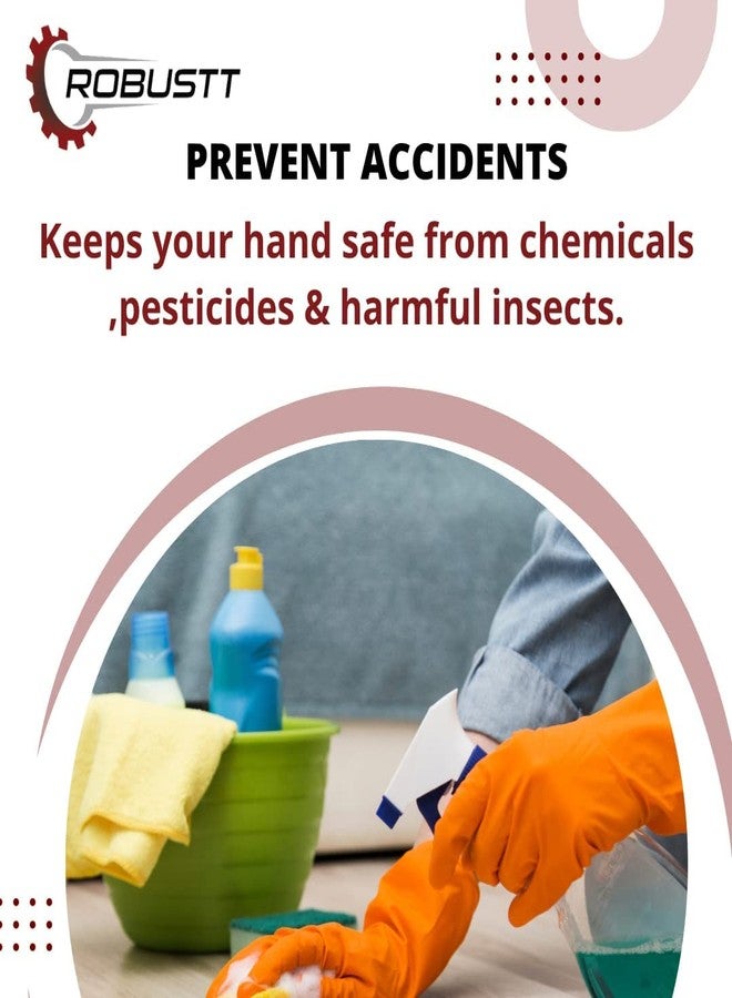 روبوست قفازات مطاطية متينة شديدة التحمل (12 زوجًا) لغسل الأطباق، والبستنة، وتنظيف المطبخ - Image 5